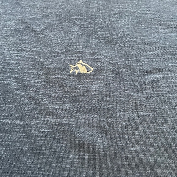 Fish Hippie Men’s Shad Point Quarter Zip Pullover Size L | Navy Charcoal - Picture 4 of 8